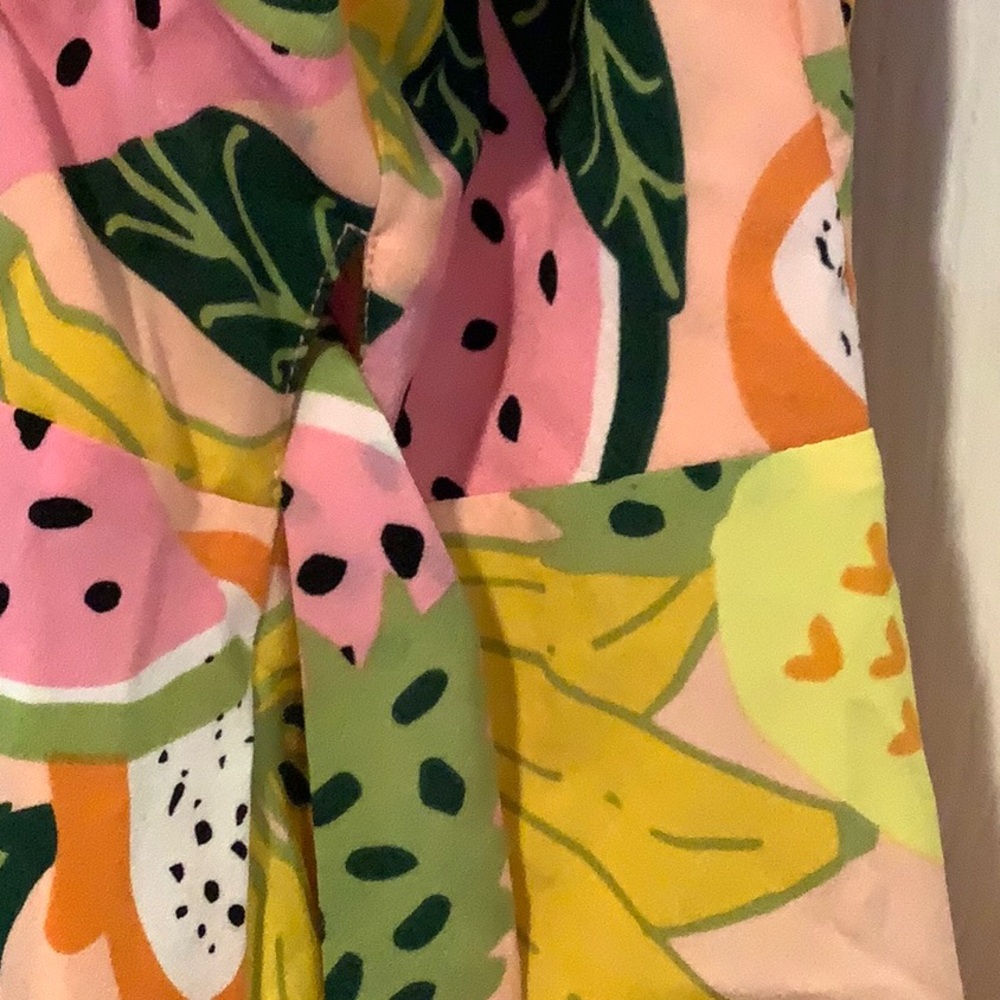 HUTCH Women’s Floral/Fruit Print Euro Summer Kentucky Derby Sexy Wrap Dress M - Picture 5 of 11